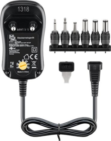 Alimentator universal 3-12 V 6 adaptoare Goobay